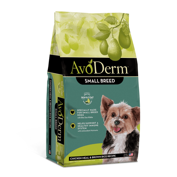 AvoDerm® Small Breed Chicken Meal & Brown Rice Recipe