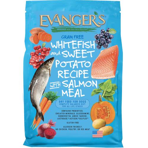 Evanger's Grain Free Whitefish & Sweet Potato Recipe With Salmon Meal For Dogs Dry Food