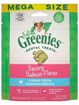 FELINE GREENIES™ Dental Treats Savory Salmon Flavor