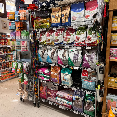 Dry pet food inside of Max's