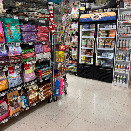 Dry pet food inside of Max's