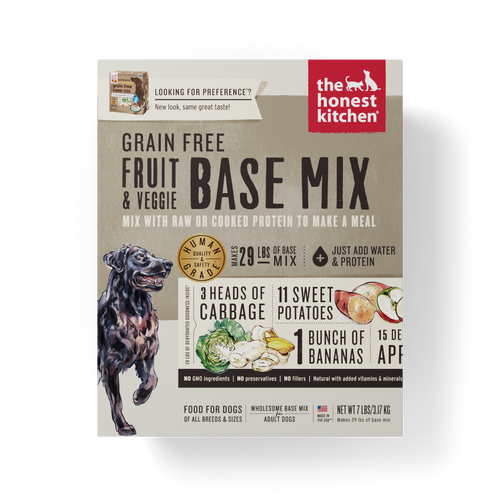 The Honest Kitchen Grain Free Fruit & Veggie Recipe Dog Food Base Mix