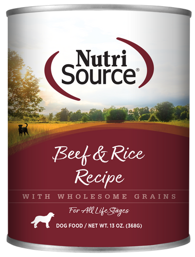 NutriSource® Beef & Rice Recipe Healthy Wet Dog Food