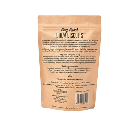 Portland Pet Food Company Brew Biscuits with Beef Broth Dog Treats