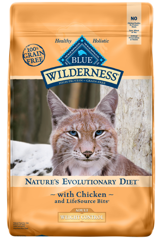 Blue Buffalo Wilderness Grain Free Weight Control Chicken Recipe  Dry Cat Food