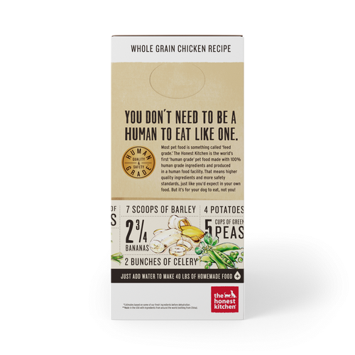 The Honest Kitchen Whole Grain Chicken Recipe Dehydrated Dog Food