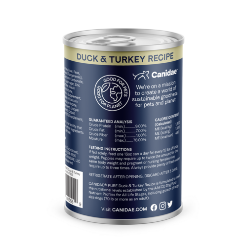 Canidae PURE Grain Free Limited Ingredient Duck and Turkey Wet Dog Food