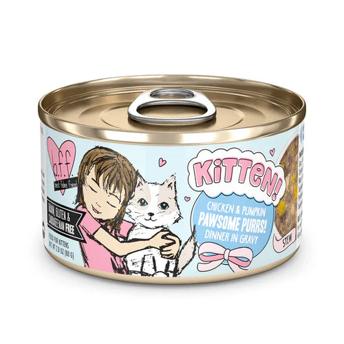 Weruva BFF Kitten! Chicken & Pumpkin Pawsome Purrs! Dinner in Gravy Cat Food