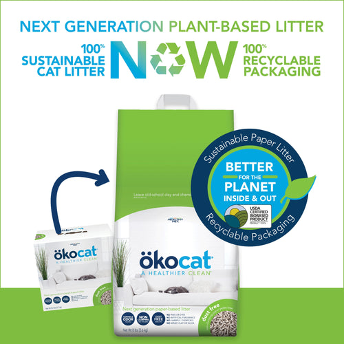 ökocat® Dust Free Non-Clumping Paper Pellet Cat Litter