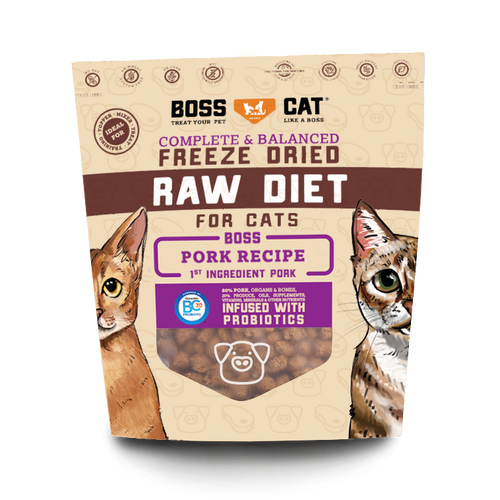 Boss Cat® Freeze Dried Raw Diet For Cats Pork Recipe