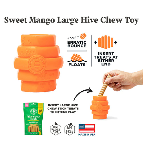 Project Hive Pet Company Hive Chew Dog Toy - Tropical Coconut Scent