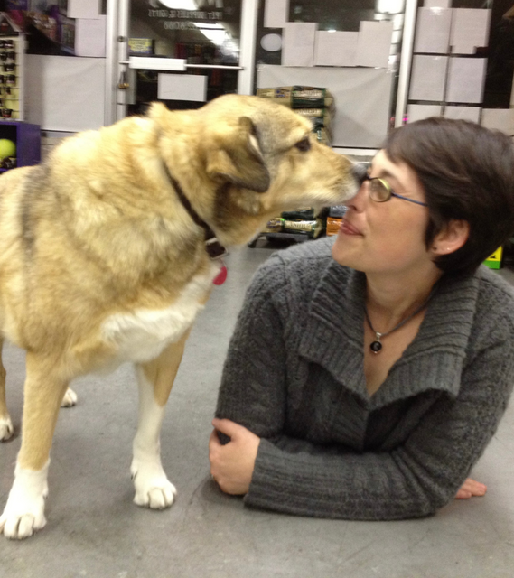 Kori with pet client Moki in 2011 