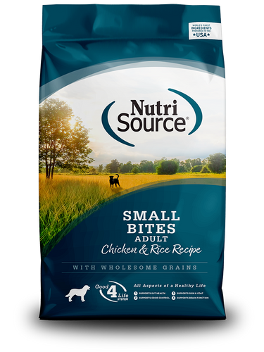 NutriSource® Adult Small Bites Chicken & Rice Recipe Dry Dog Food