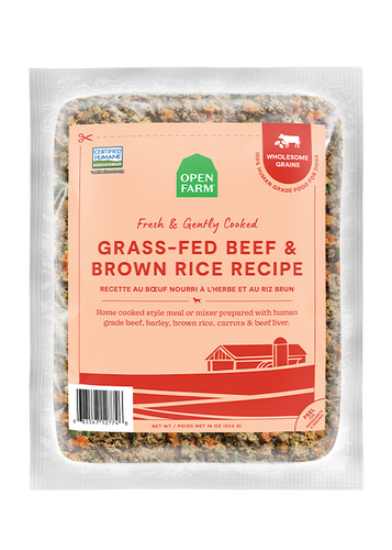 Open Farm Grass-Fed Beef & Brown Rice Gently Cooked Recipe Wet Dog Food