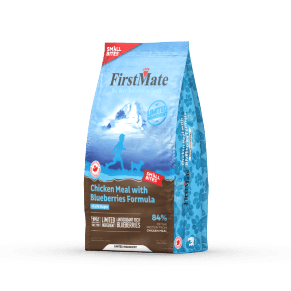 FirstMate Pet Foods Limited Ingredient Chicken Meal with Blueberries Formula Small Bites Dry Dog Food