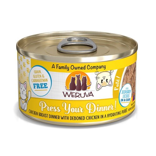 Weruva Press Your Dinner! Chicken Breast Dinner with Deboned Chicken Canned Cat Food