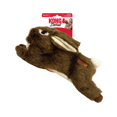 KONG Wild Low Stuff Creatures Rabbit Dog Toy