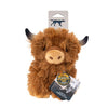 Tall Tails Highland Cow with Squeaker Dog Toy