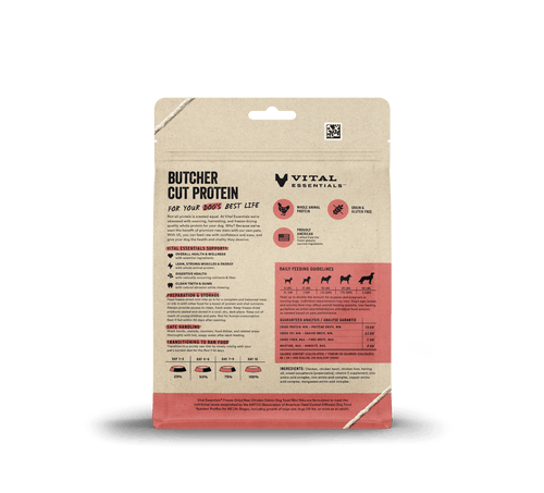 Vital Essentials Freeze-Dried Raw Chicken Entrée Mini Nibs Dog Food