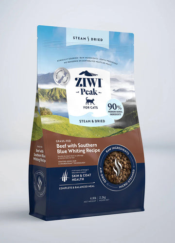 ZIWI® Peak Steam & Dried Beef with Southern Blue Whiting Recipe