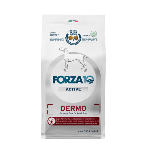 Forza10 Dermo Dry Dog Food for Itchy Skin & Coat Health Fish Flavor