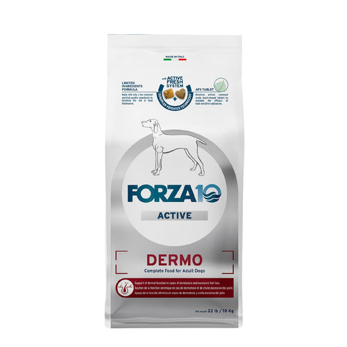 Forza10 Dermo Dry Dog Food for Itchy Skin & Coat Health Fish Flavor