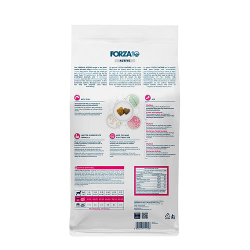 Forza10 Intestinal Dry Dog Food for Sensitive Stomachs & Digestive Support Fish Flavor